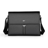 Whatna ワンショルダーバッグ メンズかばん 斜めがけボディ胸バッグ 肩掛けバッグメッセンジャーバッグ ビジネスシンプル カジュアル ワンショルダーボディバッグ 3室仕様 厚手 レザー 縦型 横型 B5 A4 ipad9.7収納可