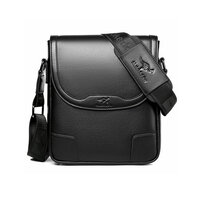 Whatna ワンショルダーバッグ メンズかばん 斜めがけボディ胸バッグ 肩掛けバッグメッセンジャーバッグ ビジネスシンプル カジュアル ワンショルダーボディバッグ 厚手 レザー 縦型 ipad9.7収納可