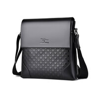 Whatna ワンショルダーバッグ メンズかばん 斜めがけボディ胸バッグ 肩掛けバッグメッセンジャーバッグ ビジネスシンプル カジュアル ワンショルダーボディバッグ 厚手 レザー 縦型 ipad9.7収納可