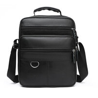 Whatna 牛 革 ワンショルダーバッグ メンズ 3way斜め掛け胸バッグ 手提げバッグ セカンドバッグ 手持げバッグ 厚 手 レザー Ipad 9.7収納可カジュアル フォーマル ビジネス 通学 通勤 結婚式 肩掛けバッグ 自転車かばん プレゼント男性