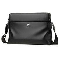 Whatna ワンショルダーバッグ メンズかばん 牛革 斜めがけボディ胸バッグ 肩掛けバッグメッセンジャーバッグ ビジネスシンプル カジュアル ワンショルダーボディバッグ 2室仕様 厚手 レザー 本 革 縦型 横型 B5 A4 ipad10.5収納可