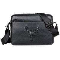 Whatna ワンショルダーバッグ メンズかばん 牛革 斜めがけボディ胸バッグ 肩掛けバッグメッセンジャーバッグ ビジネスシンプル カジュアル ワンショルダーボディバッグ 2室仕様 厚手 レザー 本 革 縦型 横型 B5 A4 ipad10.5収納可