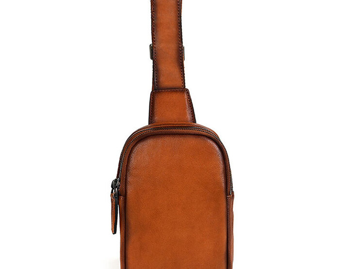 Whatna アンティーク風合い鞣し天 然 牛 革 ワンショルダーメンズ 3way