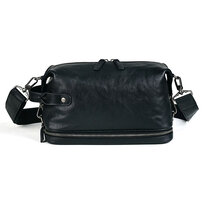 Whatna アンティーク風合い鞣し天 然 牛革ショルダーバッグ メンズ 3way 斜め掛け ボディーバッグ 肩掛け バッグ 胸バッグ カンドバッグ 小さい ブルファスナー pad 10.5 収納可 結婚式 バッグ ビジネス フォーマル 冠婚葬祭 バッグ