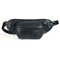 Whatna アンティーク風合い鞣し天 然 牛革 ワンショルダー メンズ ウエストポーチ ウエストバッグ ミニショルダーバッグ 手作業で作 男女兼用 本革 斜めがけ ボディバッグ 斜め掛け 胸バッグ 15021