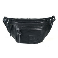 Whatna アンティーク風合い鞣し天 然 牛革 ワンショルダー メンズ ウエストポーチ ウエストバッグ ショルダーバッグ 手作業で作 男女兼用 本革 斜めがけ ボディバッグ 斜め掛け 胸バッグ 15022