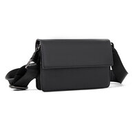 Whatna ワンショルダーメンズ ミニショルダーバッグ 斜め掛けバッグ肩掛け ミニ胸バッグ メッセンジャーバッグ 小さい PUレザー小型ショルダーミニバック肩掛けミニバッグ男女兼用