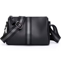 Whatna ワンショルダーメンズ ミニショルダーバッグ 斜め掛けバッグ肩掛け ミニ胸バッグ メッセンジャーバッグ 小さい PUレザー小型ショルダーミニバック肩掛けミニバッグ男女兼用