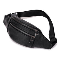 Whatna 牛革 ワンショルダーメンズ ウエストバッグ ウエストポーチ ミニショルダーバッグ 斜め掛けバッグ肩掛け 胸バッグ 本 革 男女兼用
