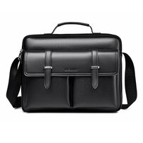 Whatna ワンショルダー メンズ バッグ 3way クラッチ ショルダー斜め掛け ボディバッグ 胸バッグ 肩掛けバッグ 手提げバッグ 手持げバッグ 小さいipad 10.5収納可 厚手 レザー結婚式 バッグ ビジネス フォーマル 冠婚葬祭 バッグGA