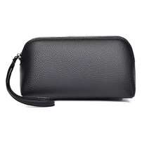 Whatna 2way 革 ミニセカンドバッグ メンズ バッグ クラッチ バッグ 小さい 厚手 レザー ハンドストラップ付 手持ちバッグ 結婚式 バッグ フォーマル ビジネス 冠婚葬祭 バッグ 男性用 紳士用 黒 ブラウン