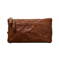 Whatna アンティーク風合い鞣し天 然 牛革 ワンショルダー メンズ 斜めがけボディバッグ 斜め掛け 胸バッグ ミニショルダーバッグ男女兼用 本革 ショルダーベルト付32085