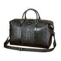 Whatna ワニ革 本革 ビジネス バッグメンズ 2way ショルダー 手提げ バッグ クロコダイル革 ブリーフケース 17インチPC対応 旅行 出張 通勤 通学 就活 面接 バッグ かばん 男性用 6363-5