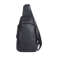 Whatna アンティーク風合い鞣し天 然 牛 革 斜めがけ ボディバッグ ワンショルダー メンズ ボディ斜め掛け 胸バッグ 肩掛けバック本革 厚手 レザー 左右付け替え可能 13543