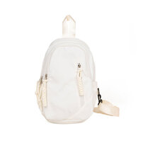 Whatna ワンショルダーバッグ メンズ レディース ボディバッグ 胸バッグ 肩掛けバッグ 手提げバック マザーズバッグ 2室仕切 A4サイズ収納可 左右付け替え可能