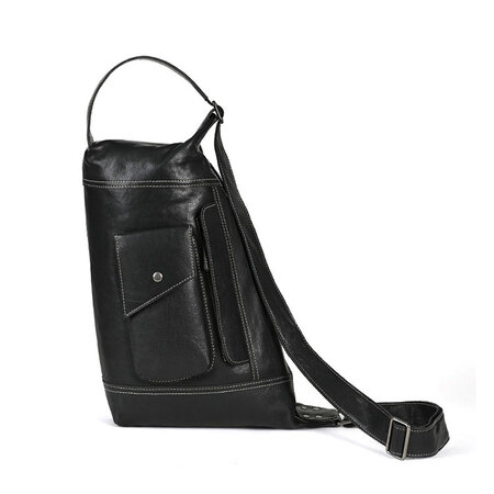 本革バック Whatna アンティーク風合い鞣し天 然 牛 革 斜めがけ ボディ