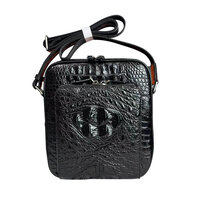 Whatna ショルダーバッグ メンズ ポシェットメッセンジャーバッグ 縦型 ipad 9.7収納可さめ ビジネスバッグ小さい ダブルファスナー 本革 本皮 通勤 通学 斜めがけバッグ かばん男性用 黒5215