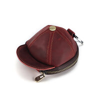 Whatna 天 然 厚 手牛 革 小銭入れ コインケース メンズ レディース 2way ミニサコッシュ カラビナポーチ ベルトループ ミニ財布 小さい財布 札入れ カードケース イヤホン収納ケース カラビナ付き K169