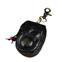 Whatna アンティーク風合い鞣し 天 然 牛 革 手作り キーケース バイク用メンズ レディース コインケース 小銭入れ スマートキーケース キーホルダー 車用キーケース カーキーケース 厚 手 レザー本革 5色 Y6