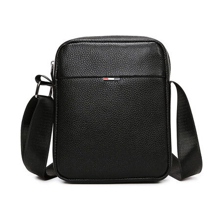 Whatna 牛革 ミニショルダーバッグ 縦型 メンズ ポシェット ショルダー