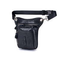 Whatna牛 革 ニショルダーバッグ メンズ レディース ライディングウエストバッグ ウエストポーチ バイク用クロスボディーバッグ ライダーバッグ 小型バックパックミニ斜め掛け胸バッグ 男女兼用8205