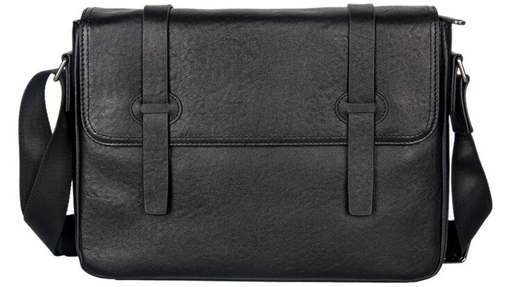 Whatna アンティーク風合い鞣し天 然 牛革ショルダーバッグ メンズ