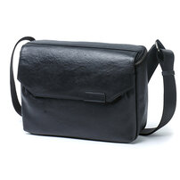 Whatna アンティーク風合い鞣し天 然 牛革 ワンショルダー メンズ ショルダー斜め掛け ボディバッグ 胸バッグ 肩掛けバッグ手提げバッグ 手持げバッグ A4 サイズ収納可 ダブルファスナー 結婚式 バッグ ビジネス フォーマル 冠婚葬祭 バッグ