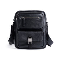 Whatna アンティーク風合い鞣し 天 然 牛 革ワンショルダーメンズ ボディバッグ 斜め掛け 肩掛け 手提げ 手持げ クラッチ 胸バッグ本革縦型 ビジネス フォーマル 冠婚葬祭 結婚式バッグ 13597