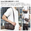 Whatna ミニショルダーバッグ メンズ レディース 3way 手提げ 手持げ クラッチ 斜め掛け 胸バッグ PUレザーイヤホン穴付カジュアル フォーマル ビジネス 通学 通勤 肩掛けバッグ 自転車かばん プレゼント男性PI910 メンズ ショルダーバッグ・メッセンジャーバッグ 5