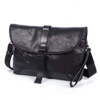 Whatna アンティーク風合い鞣し天 然 牛革 ミニ ワンショルダー メンズ 斜め掛けボディ胸バッグ 肩掛け 手提げ 手持げ クラッチ バックipad 9.7収納可 結婚式 ビジネス フォーマル 冠婚葬祭 バッグ9846