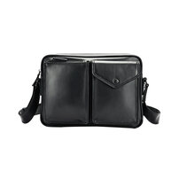 Whatna アンティーク風合い鞣し天 然 牛革 ショルダーバッグ メンズ 斜め掛け ボディ胸バッグ大さめA4サイズipad 10.5収納可 肩掛け 通勤 通学 ビジネスバッグ メッセンジャーバッグ自転車 かばん男性用 6213