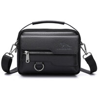 Whatna ミニワンショルダー メンズ 4way クラッチ 斜め掛け 肩掛け 手提げ 手持げ ボディ胸バッグ 小さいウエストポーチ厚手 レザー 横型ビジネス フォーマル 冠婚葬祭結婚式 バッグ A308#