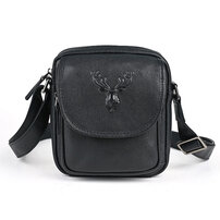 Whatna アンティーク風合い鞣し天 然 牛革ミニショルダーバッグ メンズ ポシェット メッセンジャー小さめ ショルダーミニポーチ 縦型 ipad mini収納可 本革 通勤 通学 斜めがけバッグ 自転車 かばん男性用 WX8641