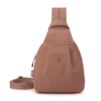 Whatna ワンショルダーバッグ メンズ レディース 防水・耐摩耗ナイロン 多機能ボディバッグ 胸バッグ 手提げ 肩掛け リュック対応左右付け替え可 iPad mini対応