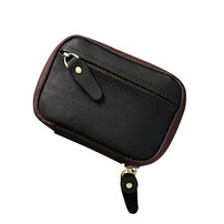 Whatna 天 然 牛 革 手作り キーケース バイク用メンズ レディース コインケース 小銭入れ 札入れ スマートキーケース キーホルダー 車用キーケース カーキーケース 厚 手 レザー本革 6色PY-026