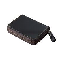 【Whatna】天 然 牛革 RFID防磁カードケース 大容量 24カード収納 風琴型カードホルダー 多機能 本革 札入れ 小銭入れ付き