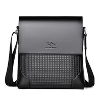 Whatna 斜めがけ ボディバッグ ワンショルダーメンズかばん 肩掛けメッセンジャーバッグ シンプル カジュアル PUレザ ー B5 ipad 9.7収納可