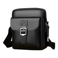 Whatna 斜めがけ ボディバッグ ワンショルダーメンズかばん 肩掛けメッセンジャーバッグ シンプル カジュアル PUレザ ー B5 ipad 10.5収納可