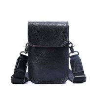 Whatnaアンティーク風合い鞣し 天 然 牛 革ミニショルダーバッグ メンズ ミニウエストバッグ ウエストポーチバイク用 本革 男女兼用 ミニ斜め掛け ボディ胸バッグ ワンショルダー 軽量 ブラウン 黒0608