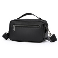 Whatna牛革 セカンド バッグ メンズ 3way 斜め掛け 手提げ クラッチ ショルダーバッグ ハンドストラップ付 ショルダーベルト付 2室仕切 厚 手 レザー 結婚式 ビジネス フォーマル 冠婚葬祭 紳士用 自転車かばん 男性用プレゼントBND750