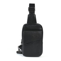 Whatnaアンティーク風合い鞣し天 然牛 革 斜めがけ ボディバッグ ワンショルダー メンズ 本革 厚手 レザー 17002