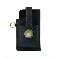 Whatna 天 然 牛 革 ウエストポーチ メンズ 腰ポーチ ウエストバッグスマホポーチ 6.7インチスマホ収納可・キーホルダー付き コンパクトポーチ 小物入れ スポーツ ビジネス 旅行 男性 用 本 革 PYB-210