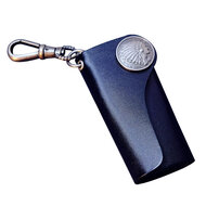 Whatna 天然牛革 キーケース 本革 メンズ レディース スマートキーケース 6連フック カラビナ付き 車キーケース 厚手レザー コンパクト 3色展開 AB685