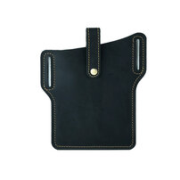 Whatna 天 然 牛 革 ウエストポーチ メンズ 腰ポーチ ウエストバッグスマホポーチ 6.7インチスマホ収納可・キーホルダー付き コンパクトポーチ 小物入れ スポーツ ビジネス 旅行 男性 用 本 革 PYB-206