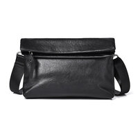 Whatna アンティーク風合い鞣し 天 然 牛 革 3WAYワンショルダーメンズ クラッチ ボディ斜め掛け胸 バッグ カード入れ×3 ビジネス フォーマル 冠婚葬祭 結婚式 肩掛け バッグ紳士用 男性用 9028