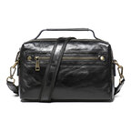 Whatna アンティーク風合い鞣し天 然 牛革 ワンショルダー メンズ 斜めがけボディバッグ クラッチ 肩掛け 手提げ トートバッグ ipad Mini収納可 結婚式 ビジネス フォーマル 冠婚葬祭 96049