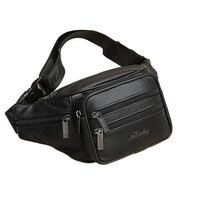 Whatna ウエストポーチ メンズ ボディバッグ 牛革 斜めがけ 肩掛け 胸バッグ 多機能 ショルダーバッグ レザー 本革 小物収納 通勤 通学 旅行用