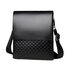 Whatna ショルダーバッグ メンズ 斜めがけボディバッグ 胸バッグ PUレザー 大容量 3室の仕切り多収納ポケット 通勤 通学 旅行 ブラックA