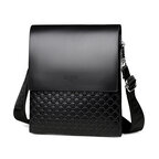 Whatna ショルダーバッグ メンズ 斜めがけボディバッグ 胸バッグ PUレザー 大容量 3室の仕切り多収納ポケット 通勤 通学 旅行