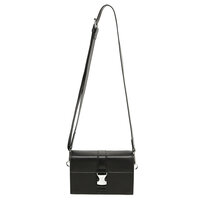 Whatna フラップ ミニワンショルダーバッグ メンズ PUレザー 小型 斜め掛け 肩掛け・胸掛け兼用 男女兼用